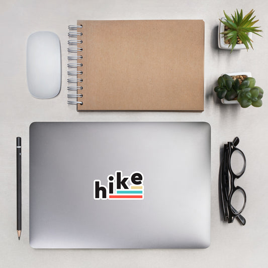 hike. Bubble-Free Stickers